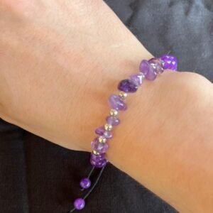 Pulsera amatista regulable