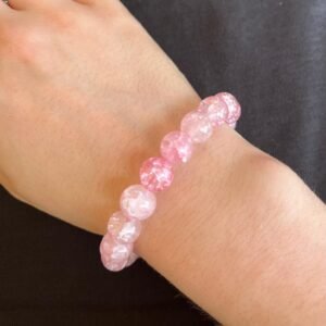 Pulsera cuarzo rosa